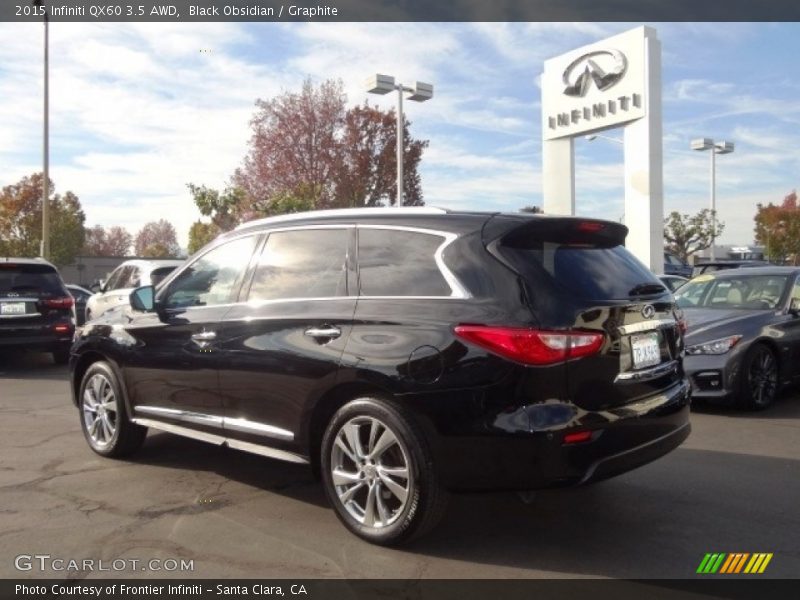 Black Obsidian / Graphite 2015 Infiniti QX60 3.5 AWD