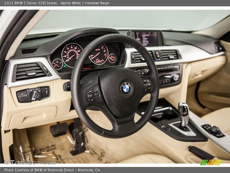 Alpine White / Venetian Beige 2013 BMW 3 Series 328i Sedan