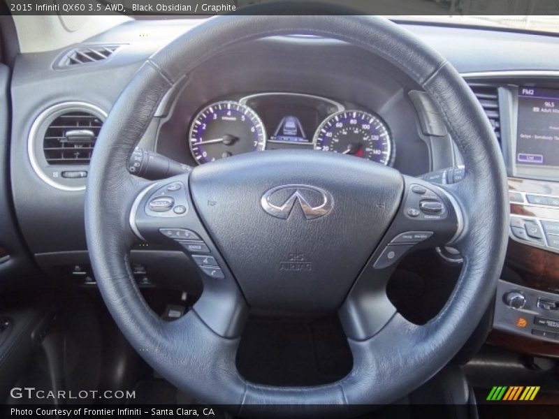 Black Obsidian / Graphite 2015 Infiniti QX60 3.5 AWD
