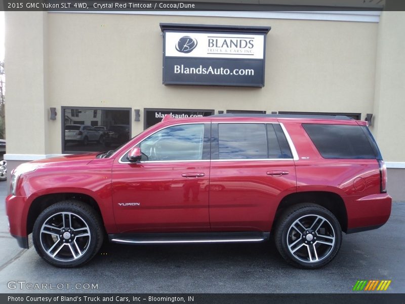 Crystal Red Tintcoat / Cocoa/Dune 2015 GMC Yukon SLT 4WD