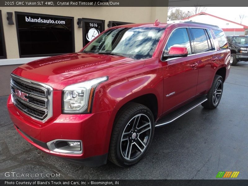 Crystal Red Tintcoat / Cocoa/Dune 2015 GMC Yukon SLT 4WD