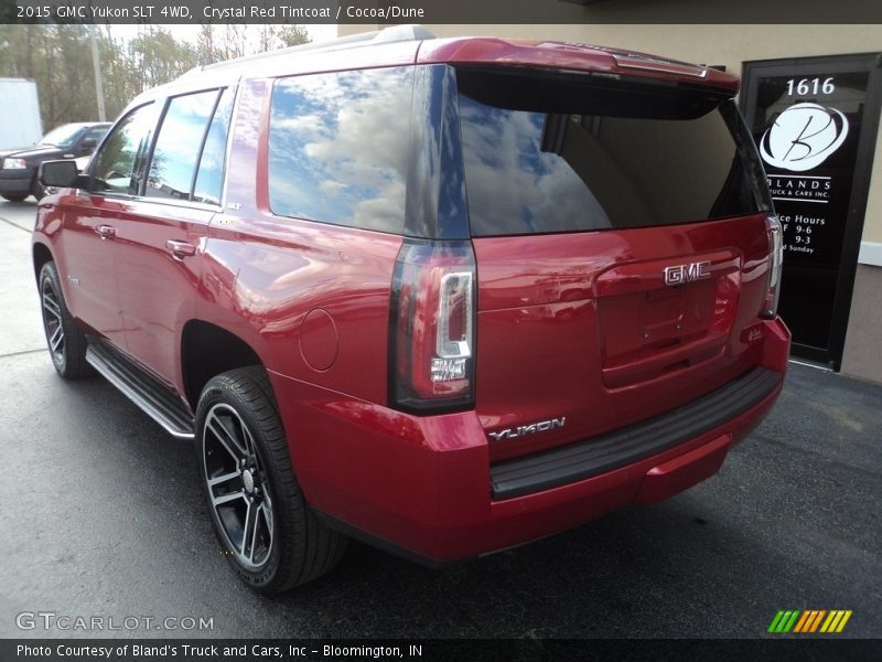 Crystal Red Tintcoat / Cocoa/Dune 2015 GMC Yukon SLT 4WD