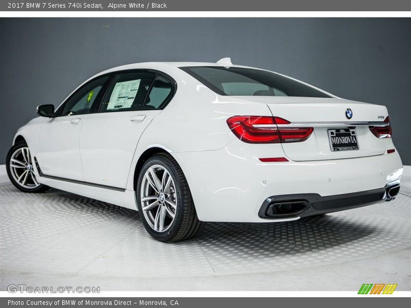 Alpine White / Black 2017 BMW 7 Series 740i Sedan