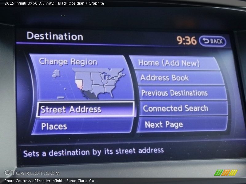Black Obsidian / Graphite 2015 Infiniti QX60 3.5 AWD