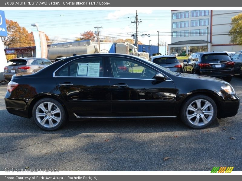 Crystal Black Pearl / Ebony 2009 Acura RL 3.7 AWD Sedan