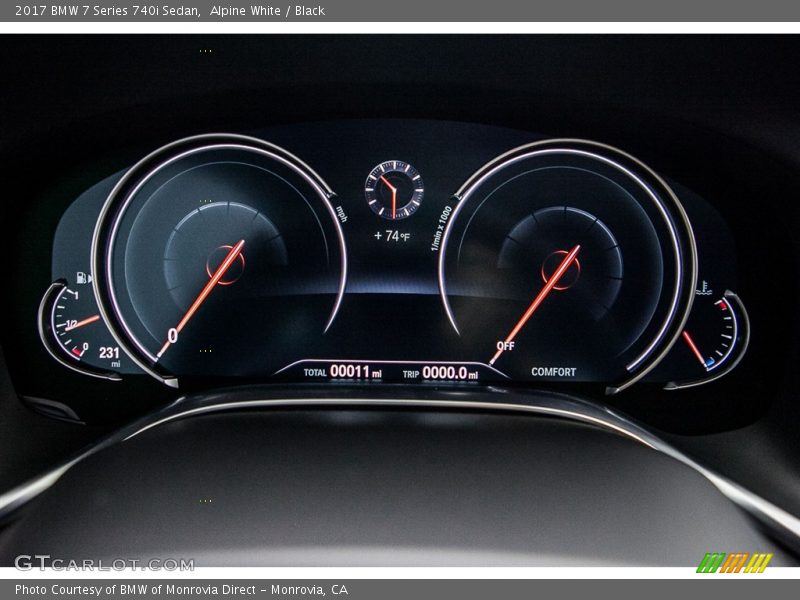  2017 7 Series 740i Sedan 740i Sedan Gauges