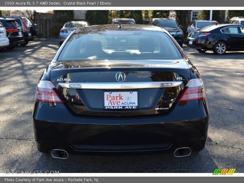 Crystal Black Pearl / Ebony 2009 Acura RL 3.7 AWD Sedan