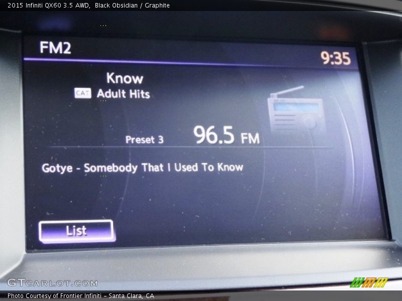 Black Obsidian / Graphite 2015 Infiniti QX60 3.5 AWD