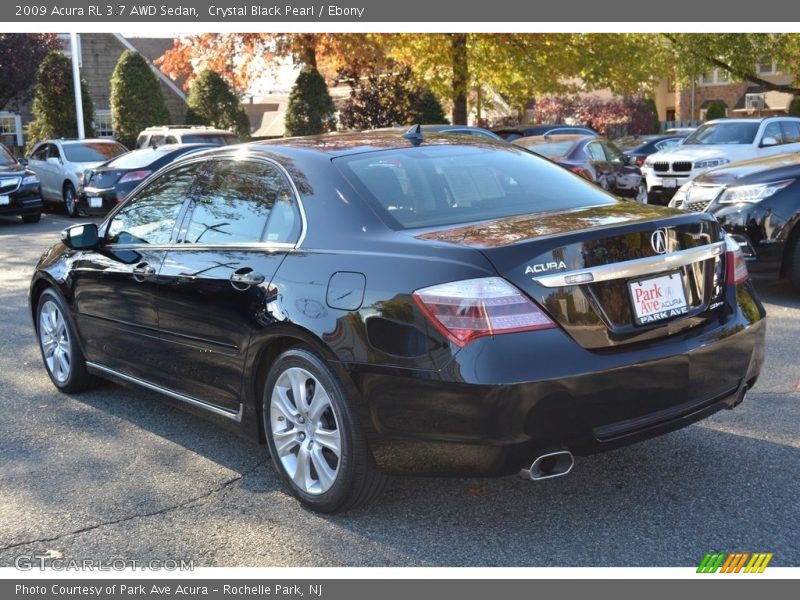 Crystal Black Pearl / Ebony 2009 Acura RL 3.7 AWD Sedan