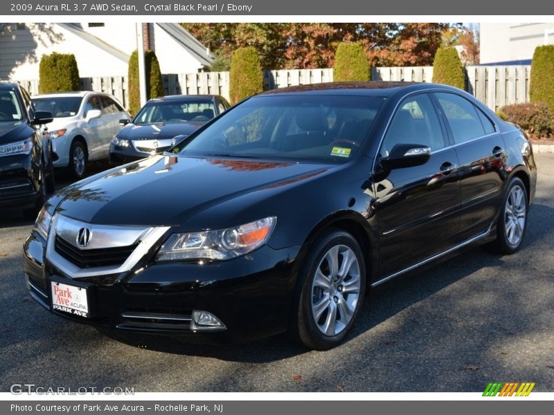 Crystal Black Pearl / Ebony 2009 Acura RL 3.7 AWD Sedan