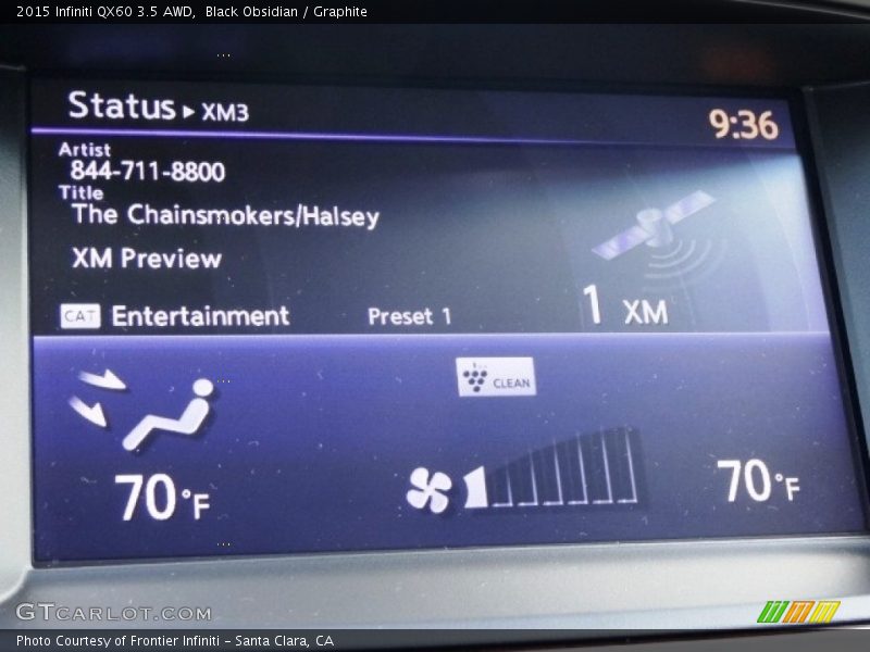 Black Obsidian / Graphite 2015 Infiniti QX60 3.5 AWD