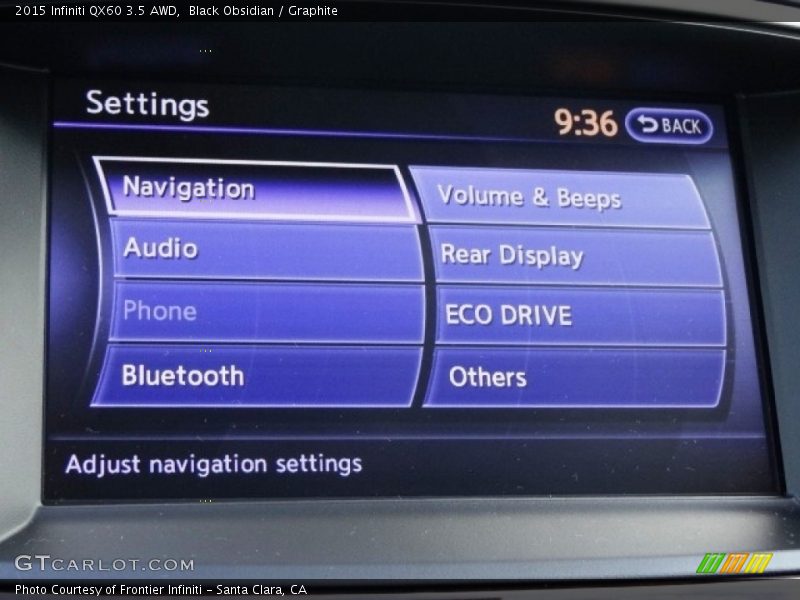 Black Obsidian / Graphite 2015 Infiniti QX60 3.5 AWD