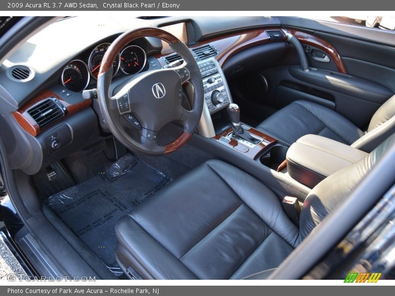 Crystal Black Pearl / Ebony 2009 Acura RL 3.7 AWD Sedan