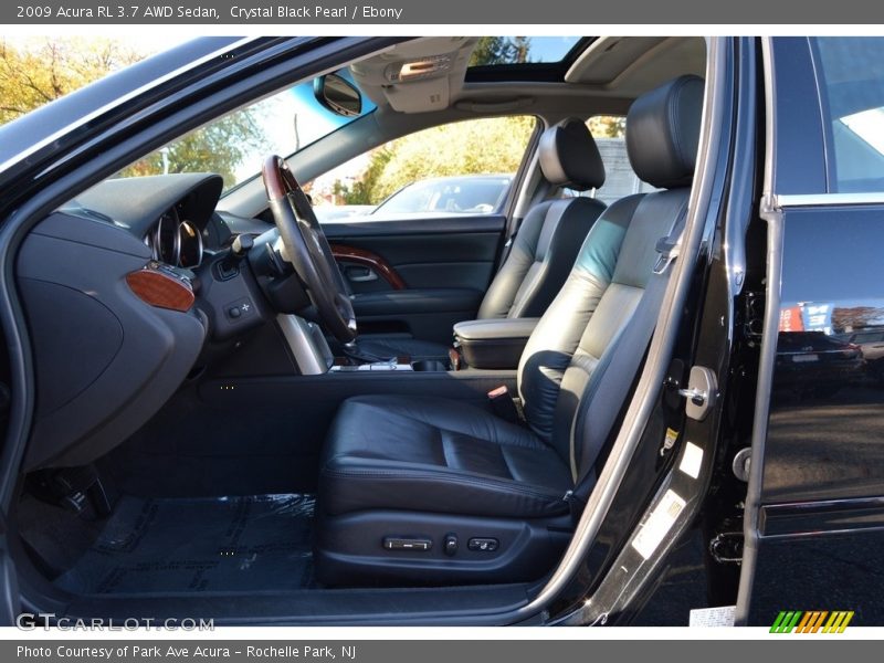 Crystal Black Pearl / Ebony 2009 Acura RL 3.7 AWD Sedan