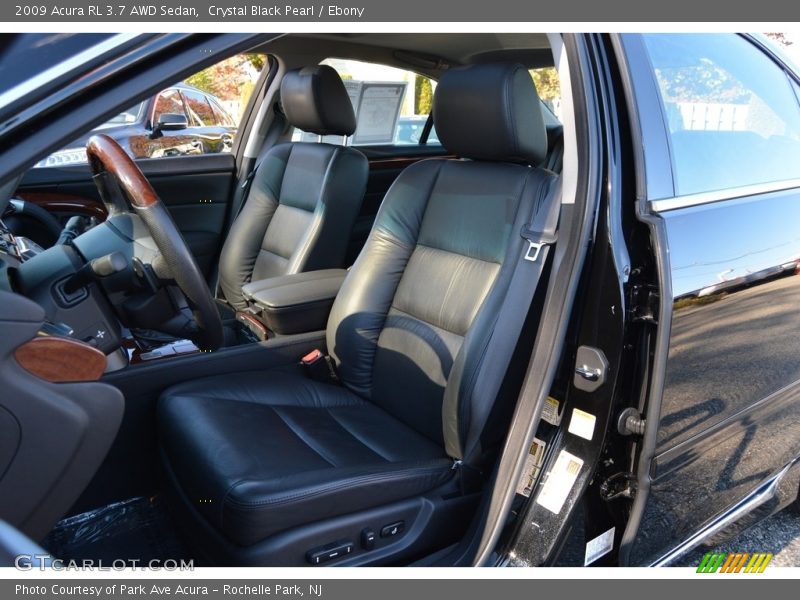 Crystal Black Pearl / Ebony 2009 Acura RL 3.7 AWD Sedan