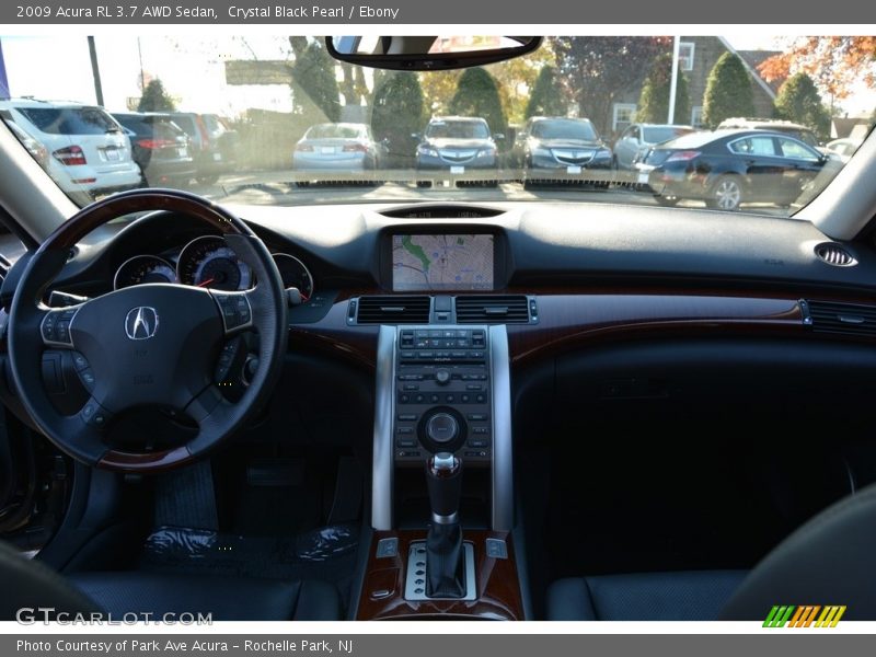 Crystal Black Pearl / Ebony 2009 Acura RL 3.7 AWD Sedan