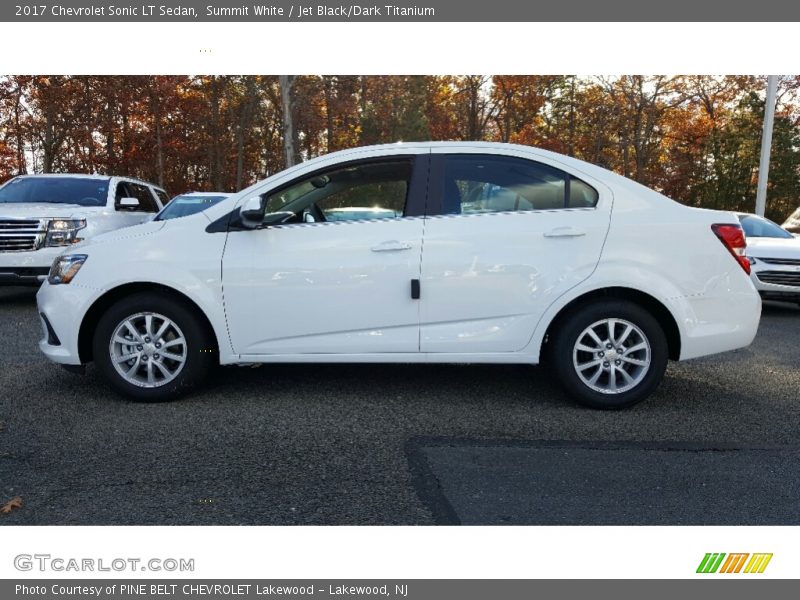 Summit White / Jet Black/Dark Titanium 2017 Chevrolet Sonic LT Sedan