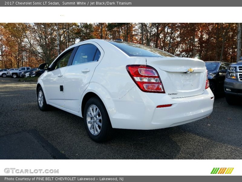 Summit White / Jet Black/Dark Titanium 2017 Chevrolet Sonic LT Sedan