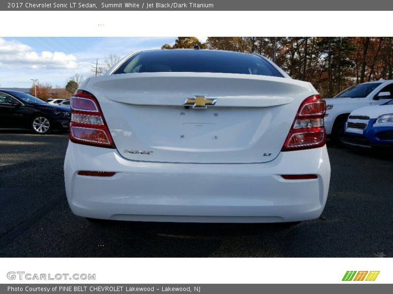 Summit White / Jet Black/Dark Titanium 2017 Chevrolet Sonic LT Sedan