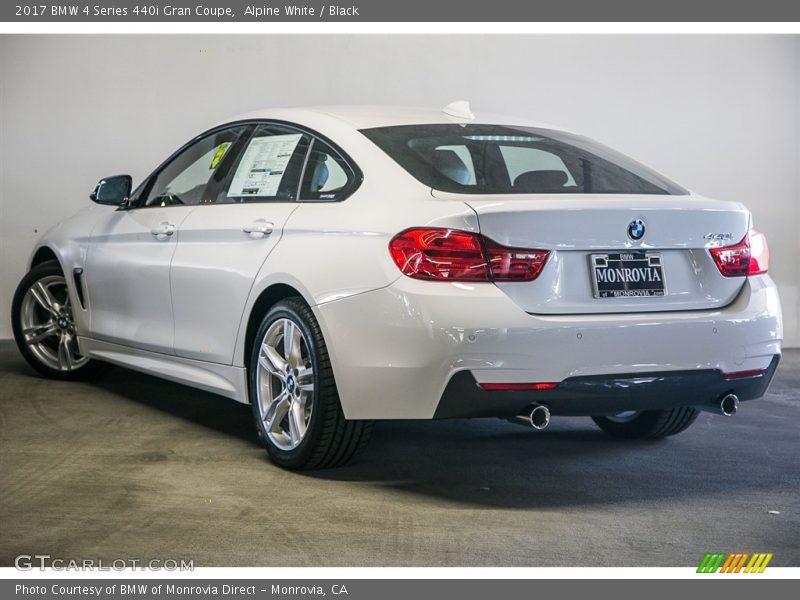 Alpine White / Black 2017 BMW 4 Series 440i Gran Coupe