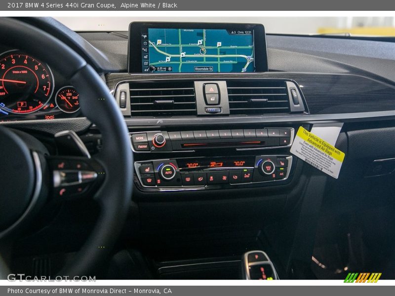 Alpine White / Black 2017 BMW 4 Series 440i Gran Coupe