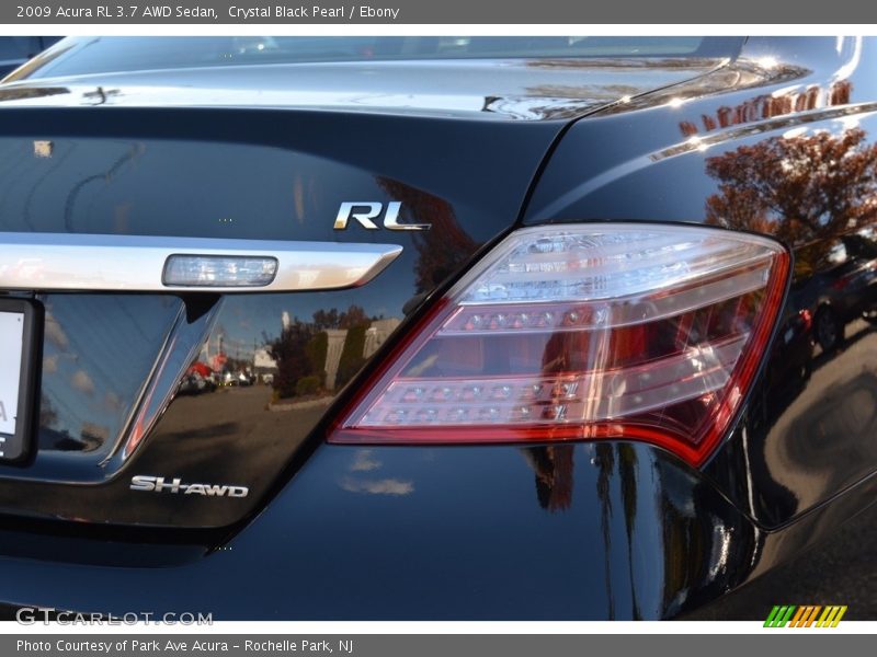 Crystal Black Pearl / Ebony 2009 Acura RL 3.7 AWD Sedan