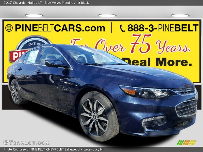 Blue Velvet Metallic / Jet Black 2017 Chevrolet Malibu LT