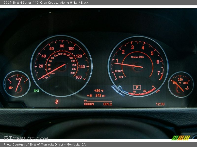 Alpine White / Black 2017 BMW 4 Series 440i Gran Coupe