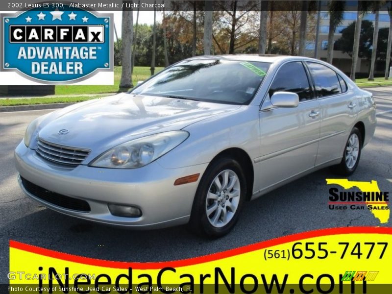 Alabaster Metallic / Light Charcoal 2002 Lexus ES 300