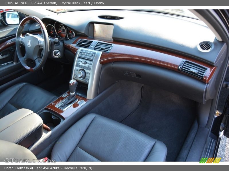 Crystal Black Pearl / Ebony 2009 Acura RL 3.7 AWD Sedan