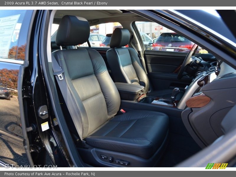 Crystal Black Pearl / Ebony 2009 Acura RL 3.7 AWD Sedan