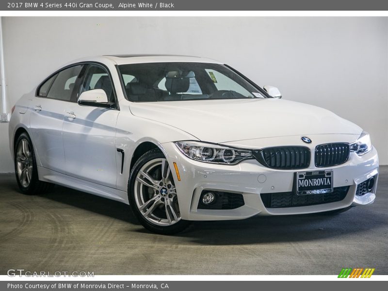 Alpine White / Black 2017 BMW 4 Series 440i Gran Coupe