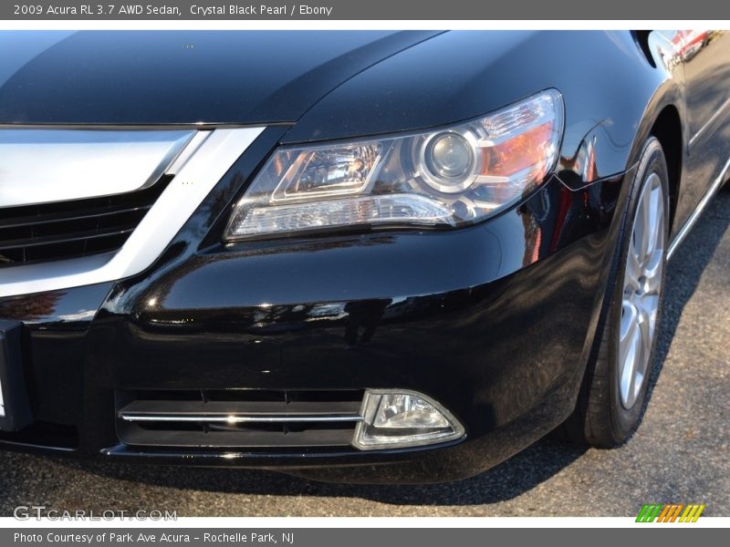 Crystal Black Pearl / Ebony 2009 Acura RL 3.7 AWD Sedan