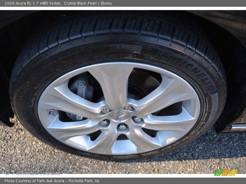 Crystal Black Pearl / Ebony 2009 Acura RL 3.7 AWD Sedan
