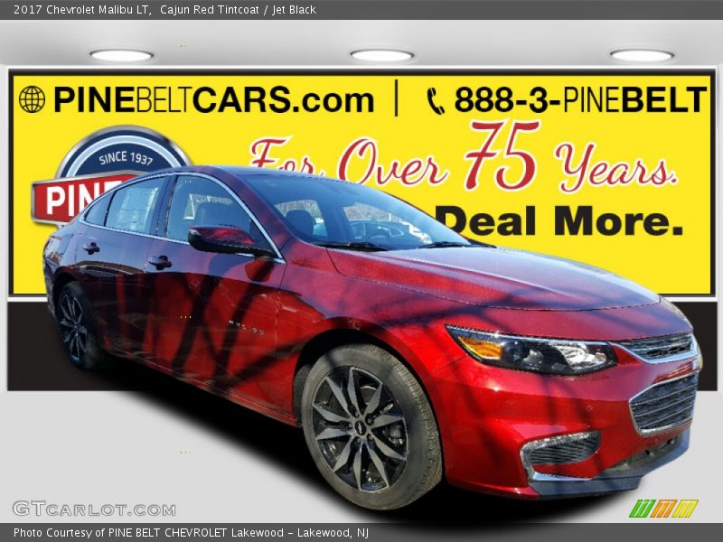 Cajun Red Tintcoat / Jet Black 2017 Chevrolet Malibu LT
