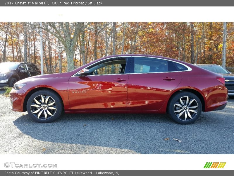 Cajun Red Tintcoat / Jet Black 2017 Chevrolet Malibu LT