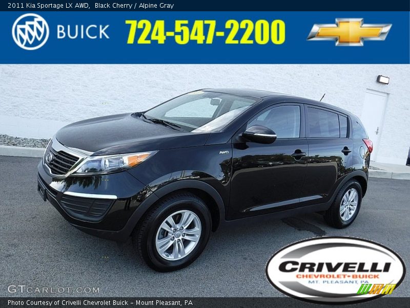 Black Cherry / Alpine Gray 2011 Kia Sportage LX AWD