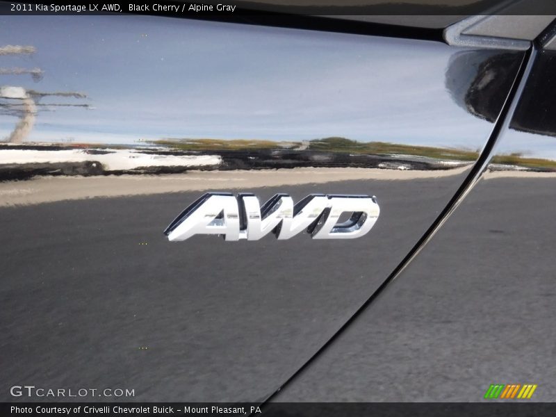 Black Cherry / Alpine Gray 2011 Kia Sportage LX AWD