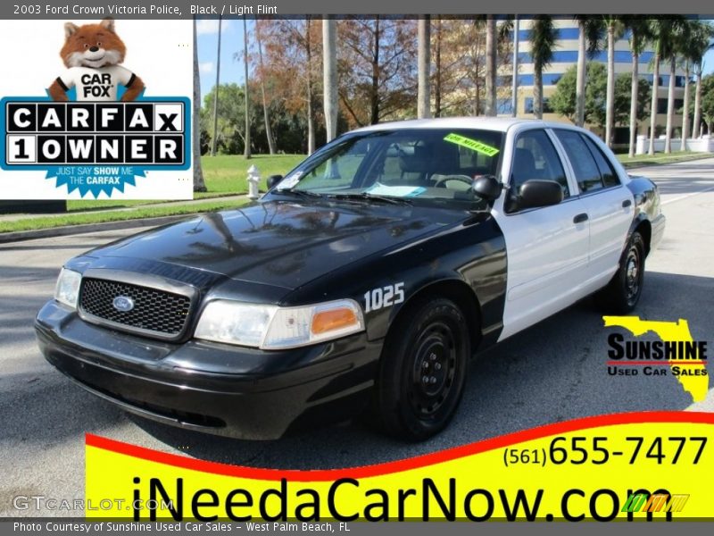Black / Light Flint 2003 Ford Crown Victoria Police