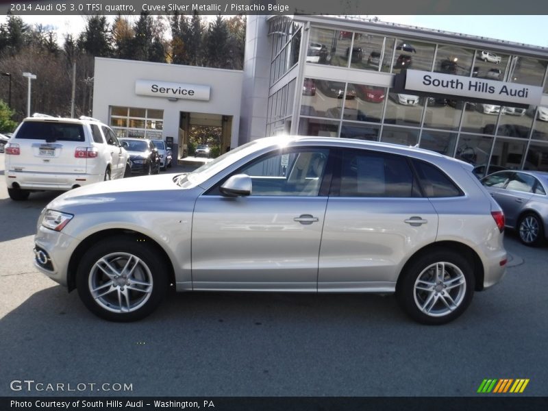 Cuvee Silver Metallic / Pistachio Beige 2014 Audi Q5 3.0 TFSI quattro
