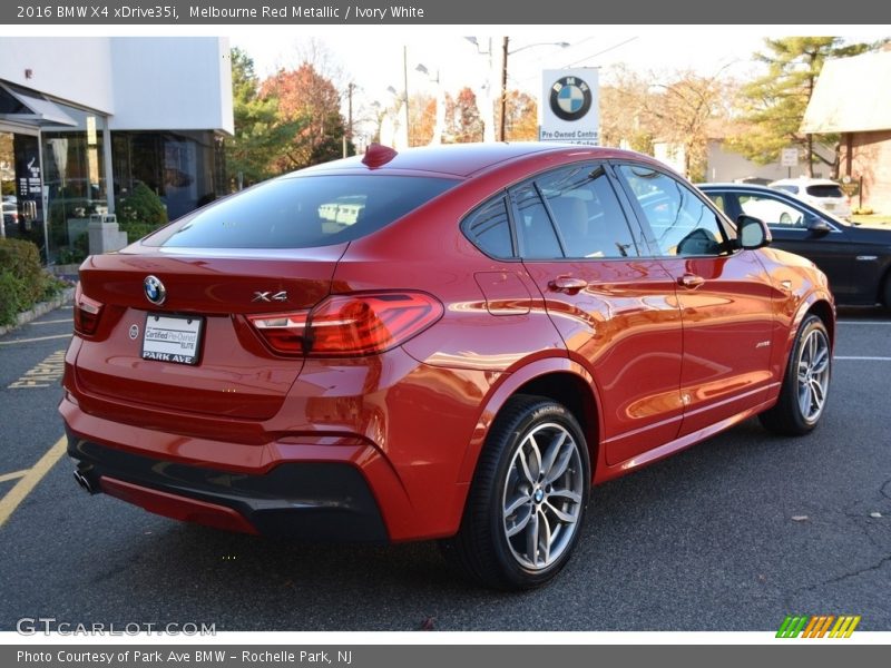 Melbourne Red Metallic / Ivory White 2016 BMW X4 xDrive35i