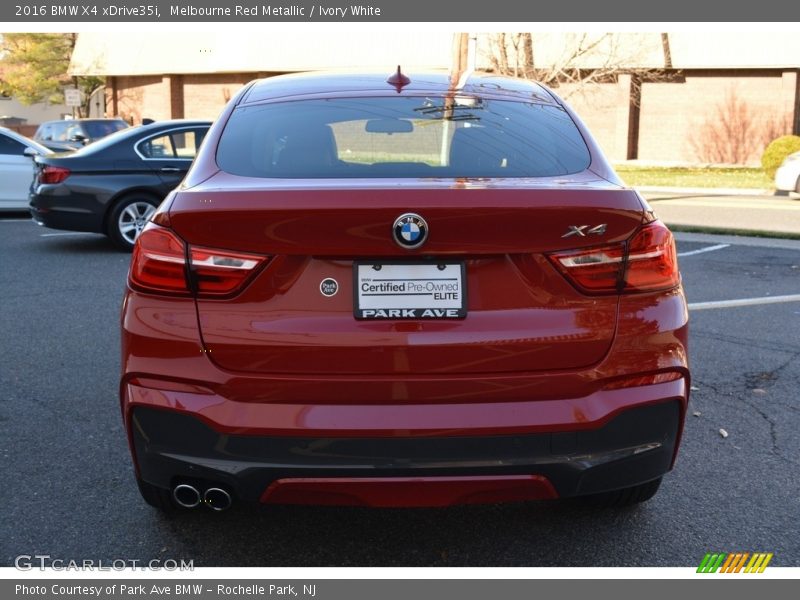 Melbourne Red Metallic / Ivory White 2016 BMW X4 xDrive35i