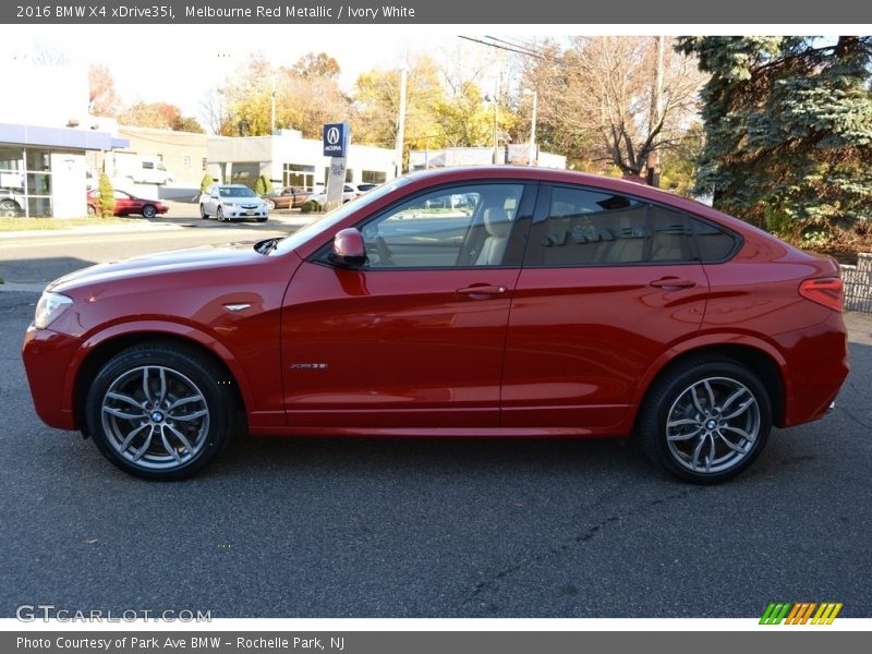 Melbourne Red Metallic / Ivory White 2016 BMW X4 xDrive35i