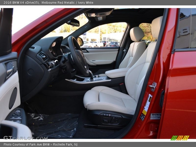 Front Seat of 2016 X4 xDrive35i