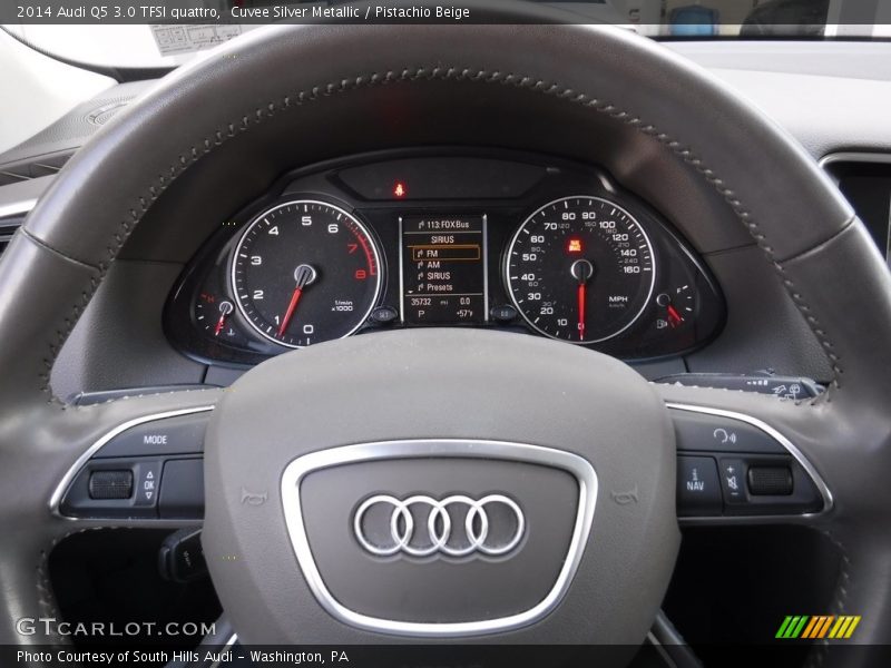 Cuvee Silver Metallic / Pistachio Beige 2014 Audi Q5 3.0 TFSI quattro