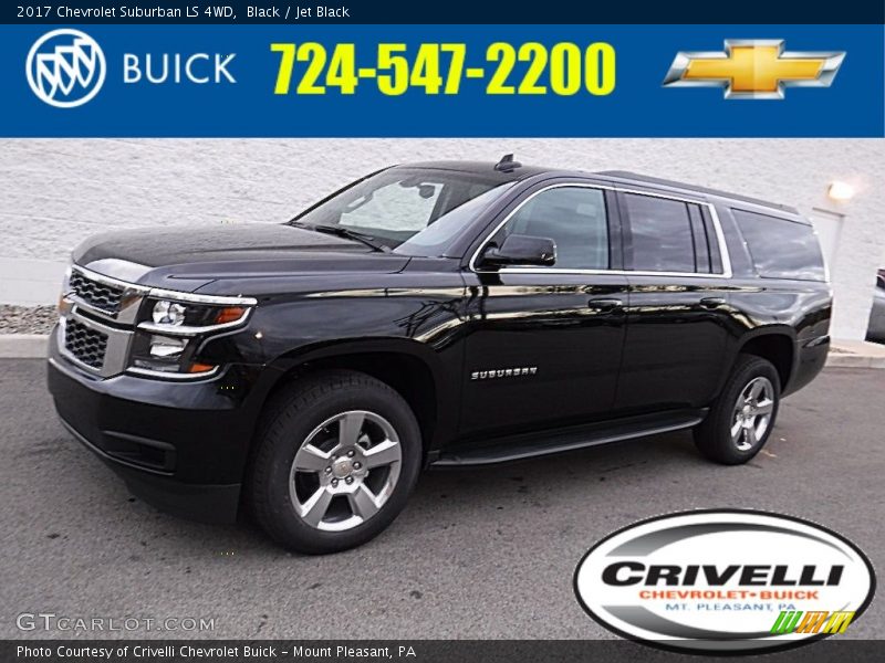 Black / Jet Black 2017 Chevrolet Suburban LS 4WD