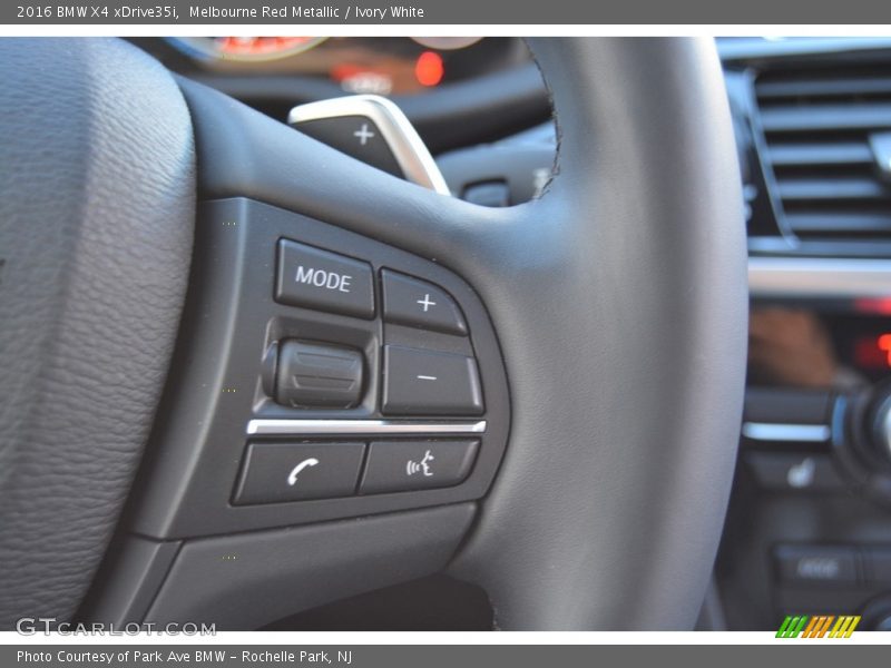 Controls of 2016 X4 xDrive35i