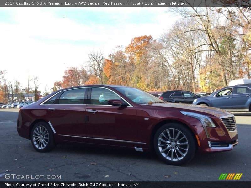 Red Passion Tintcoat / Light Platinum/Jet Black 2017 Cadillac CT6 3.6 Premium Luxury AWD Sedan