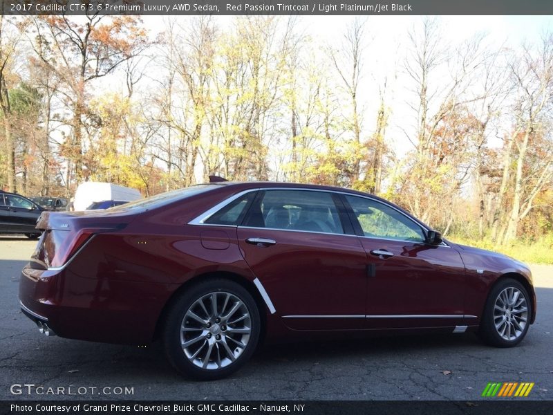 Red Passion Tintcoat / Light Platinum/Jet Black 2017 Cadillac CT6 3.6 Premium Luxury AWD Sedan