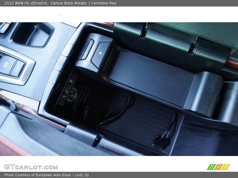 Carbon Black Metallic / Vermillion Red 2013 BMW X6 xDrive50i